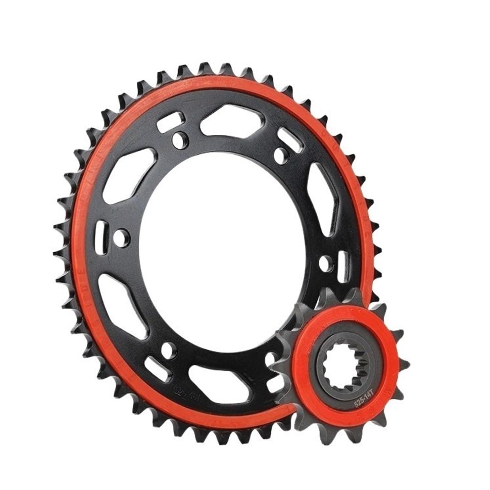 Compatible Con Benelli TRK 502 502X TRK502 TRK502X Piñón Delantero Y Trasero Mosca Cadena Rueda 14T 44T 46T motor motocicleta piñón Kit de Cadena(46T 14T)