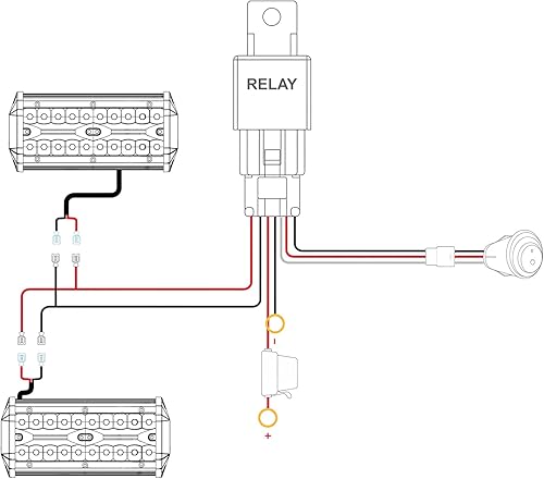 Miniatura 5 de Nilight - Barra de luz LED de 2 piezas, 16.5 cm, triple fila, haz combinado puntual y disperso, con kit de cableado para conducción en niebla,