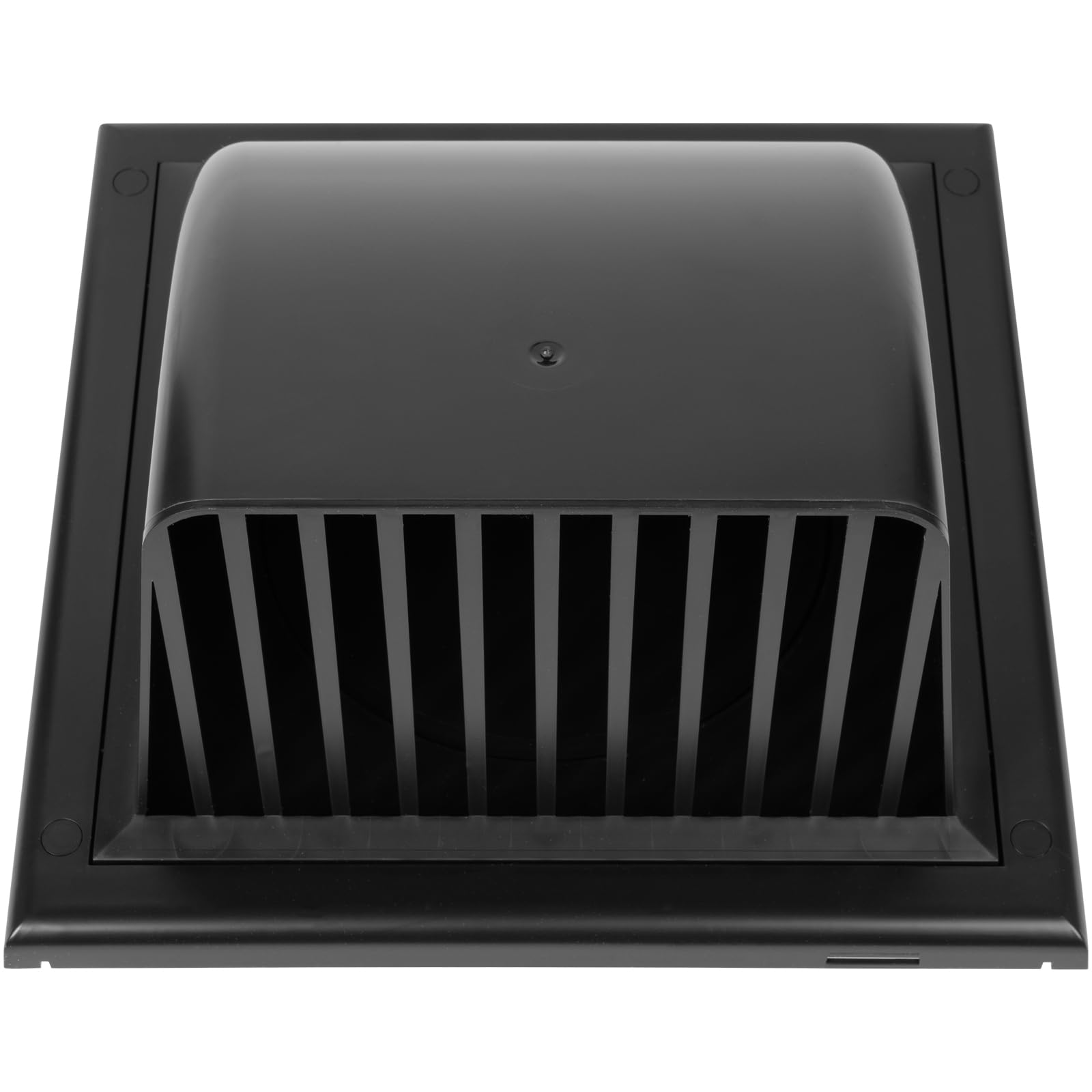 Awenta 6" Inch Wall Vent Cover with Backdraft Damper, Black ABS Plastic Hood with Gravity Flap/Rain Guard - Image 2