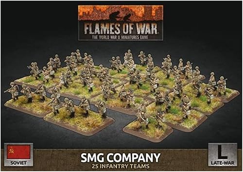 Flames of War Guerra tardía: Compañía Soviética SMG (SBX80)