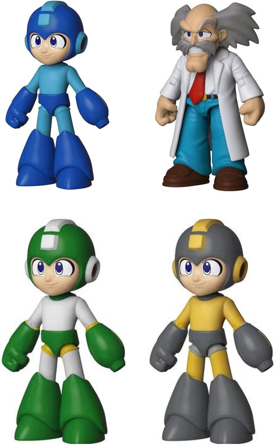 Amazon Com Funko Mega Man Series 1 Action Figure Collection 4 Inch Set Of 4 Toys Games