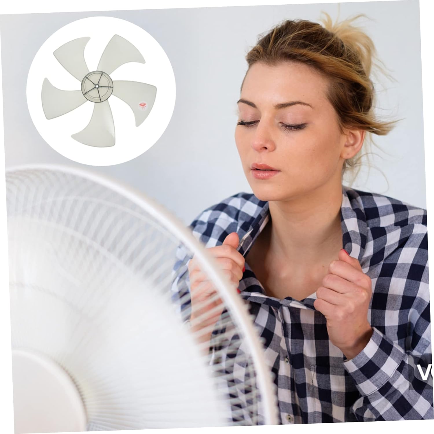 Fan Blades Leaves Replacement for Table and Pedestal Fans Low Noise Easy to Install Design