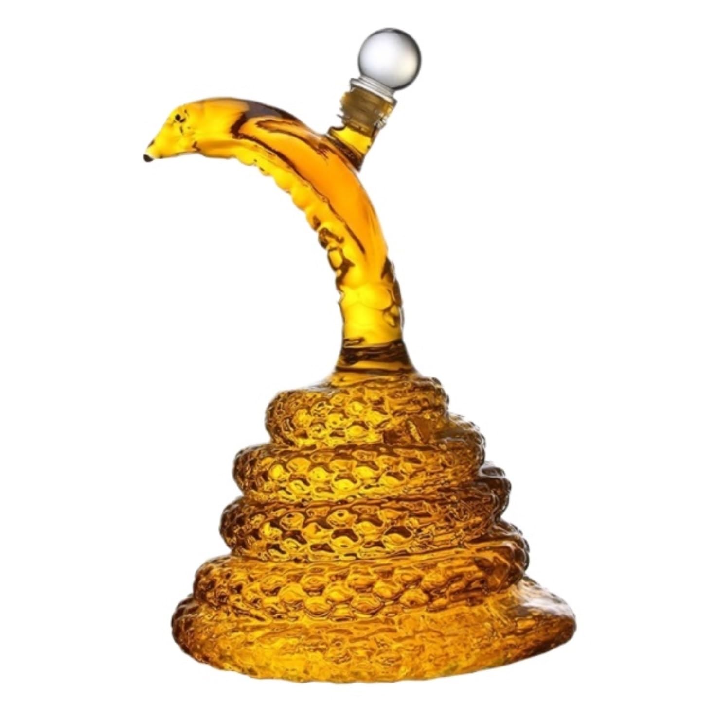 Accesorios para Vino Decantador De Vino Cristal con Forma Serpiente, Adorno For Decoración del Hogar Cata De Vinos Restaurante(500ml)