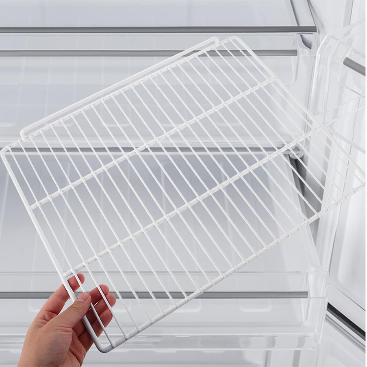 Estante del Congelador de Acero Blanco para Refrigerador y Vitrina
