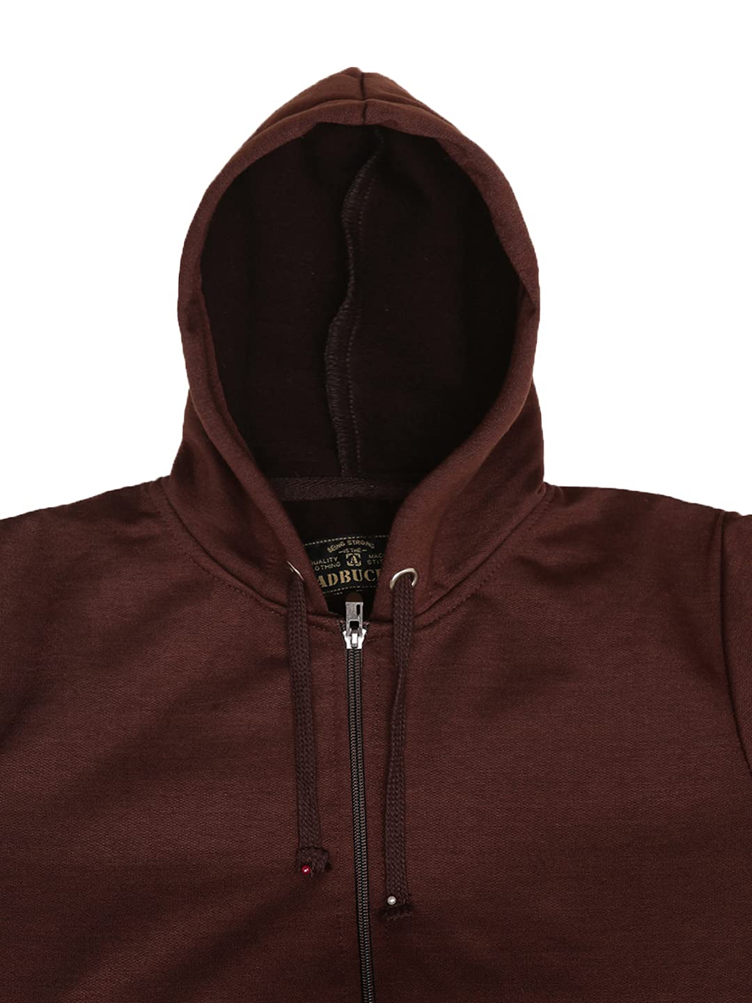 ADBUCKS Girl's Rich Cotton Full Sleeves Zipper Jacket with Hoodies (Plus Size Also Available) (11-12 Years, Brown) 2