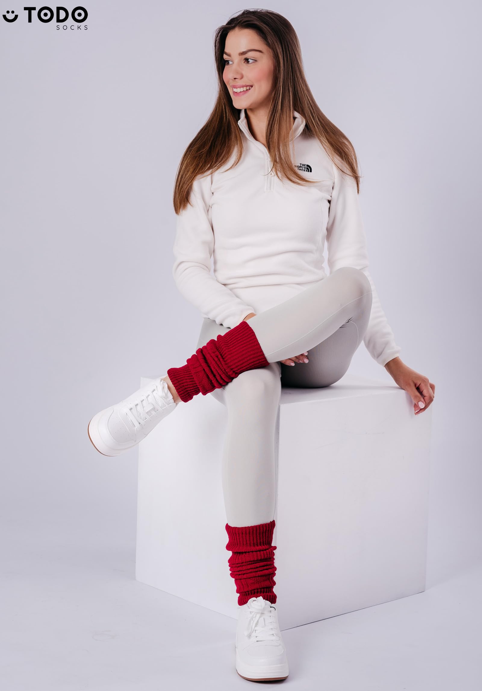 TODO Warm Calentadores de piernas para mujeres con lana - suave, flexible. Calentadores de piernas para el invierno cuando hace frío.