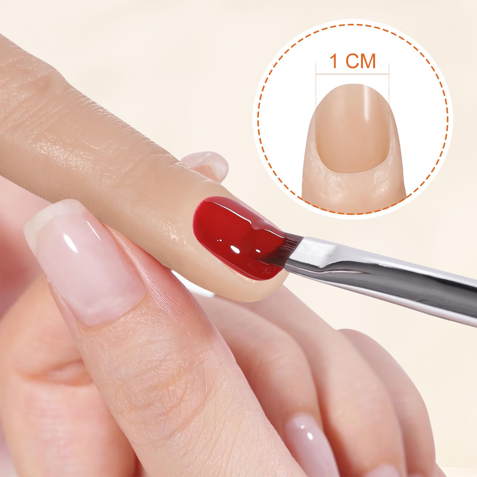 FRCOLOR Silicone Practice Hand for Nails Flexible Fake Finger Model for Manicure Training Reusable Nail Art Tool for Beginners and Salon Artists - Image 4