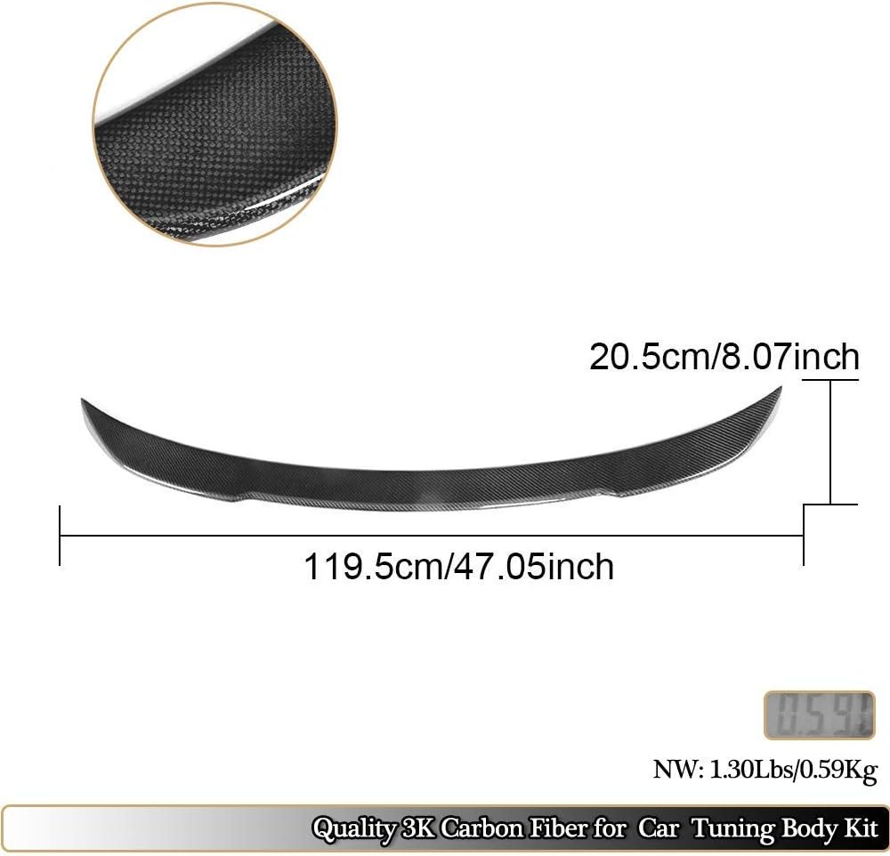F82 Carbon Fiber Trunk Spoiler for BMW 4 Series F82 M4 Coupe 2015-2020 Rear Boot Duckbill Highkick Wing Lip Factory Outlet