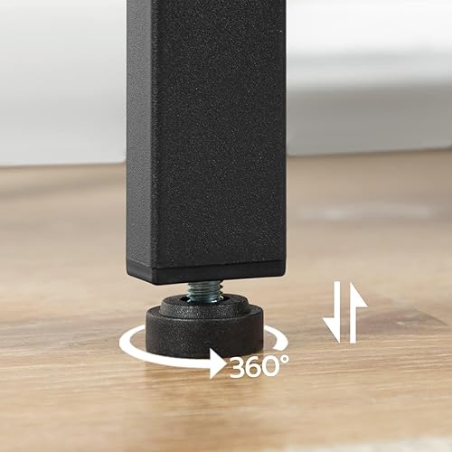 Miniatura 9 de HOOBRO - Mesa auxiliar, mesa lateral rústica simple con estante de almacenamiento de 3 niveles, mesita de noche estrecha para espacios pequeños,