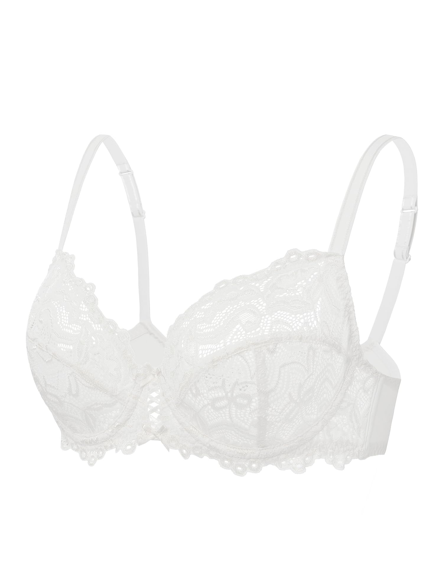 Wingslove Soutien-Gorge Emboîtant Femme avec Armature Non Rembourré Bralette en Dentelle