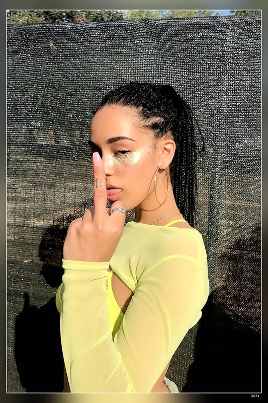 POSTERDADDY Jorja Smith Matte Finish Paper Poster Print 12 x 18 Inch (Multicolor) PD-5674