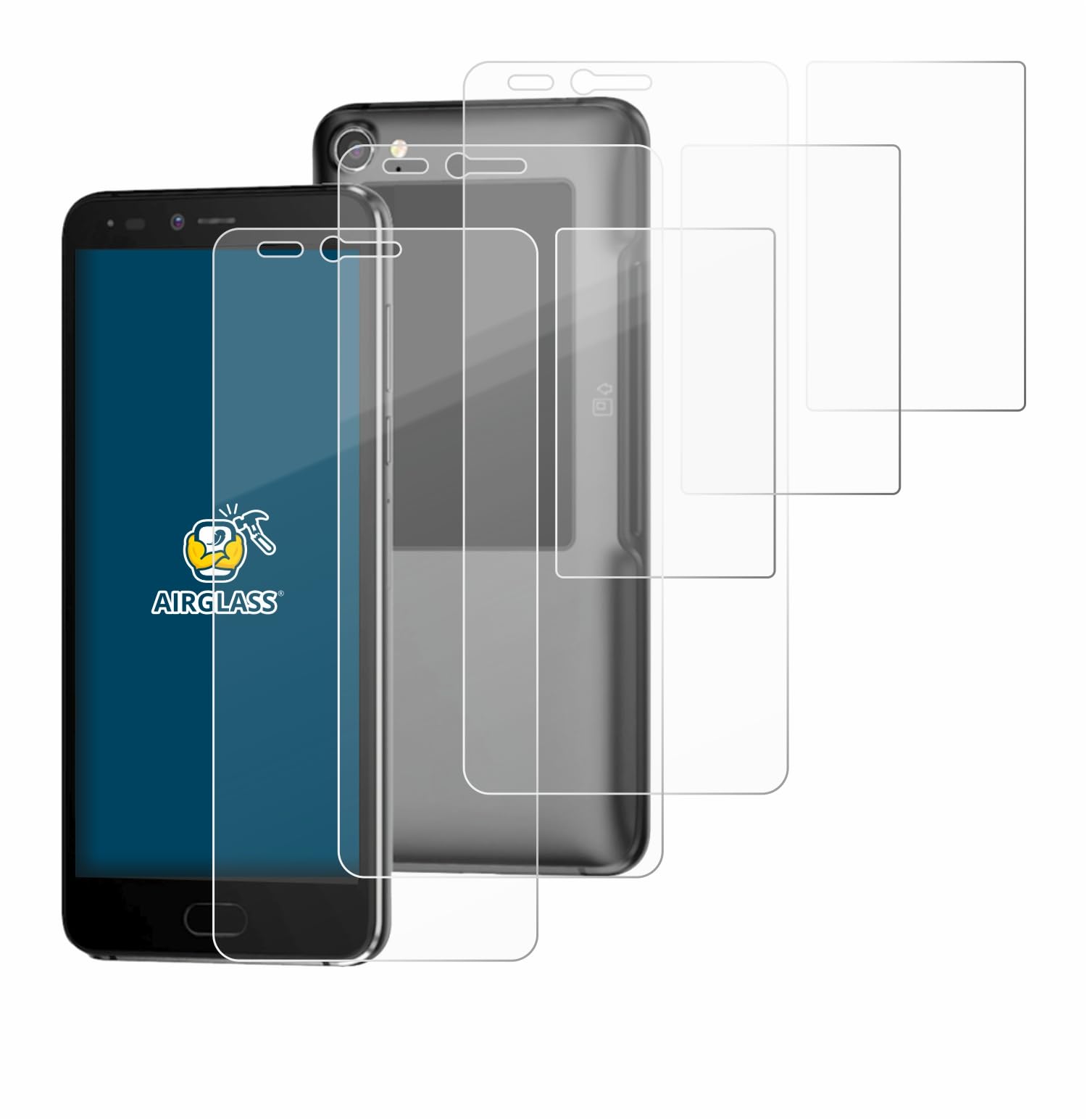 brotectGlass Screen Protector Film compatible with Pax M50 Payphone (3 Pack) - Glass-Foil 9H Protection [Scratch Resistant, High Clarity]