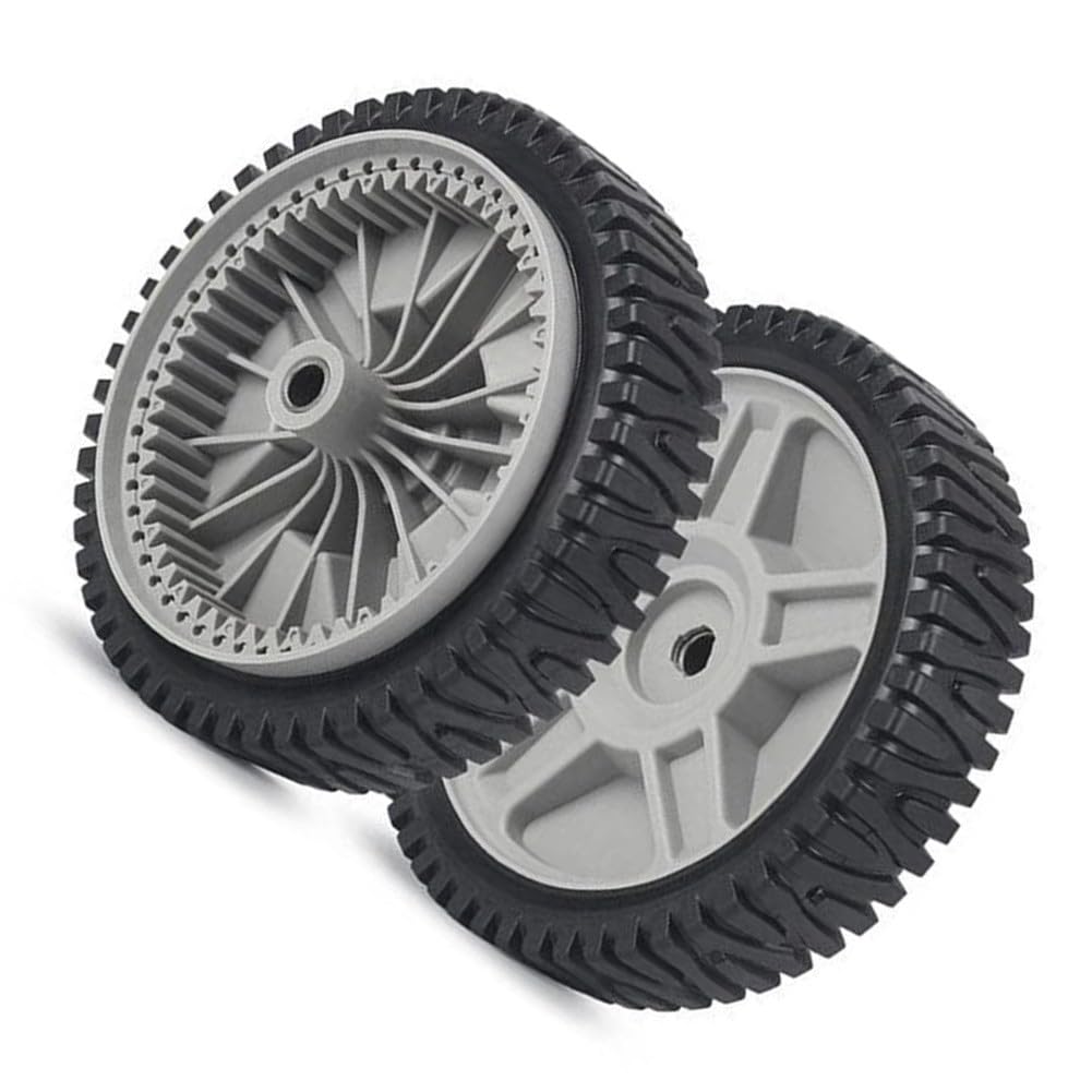 Rueda de 8 pulgadas para cortacésped de plástico negro para Craftsman 5 cortacéspedes de repuesto resistentes para una conducción suave, fácil montaje, 1 pieza
