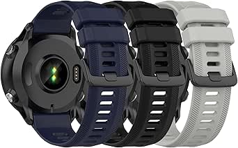 Gheper Lot De 3 Bracelets De Montre En Silicone Souple Compatible