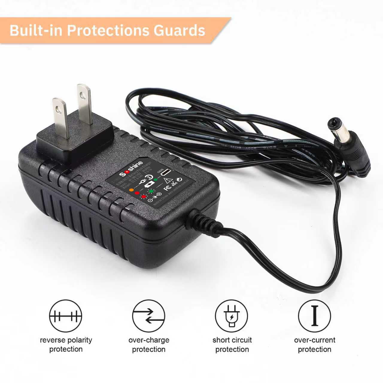 Cargador de batería RC, cargador de coche RC 2S-10S para 4.8 V, 7.2 V, 8.4 V, 9.6 V, NiMh/NiCd con 19 enchufes (no cargar para baterías Lipo/Li-ion/LiFePO4)