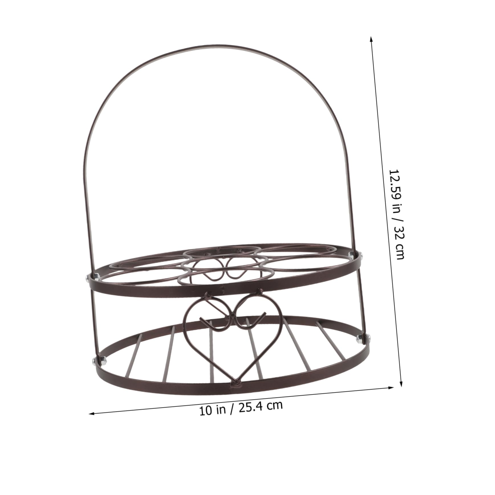 Garneck Portable Beer Bottle Rack Metal Beer Holder 6 Storage Basket for Ktv Bar Party