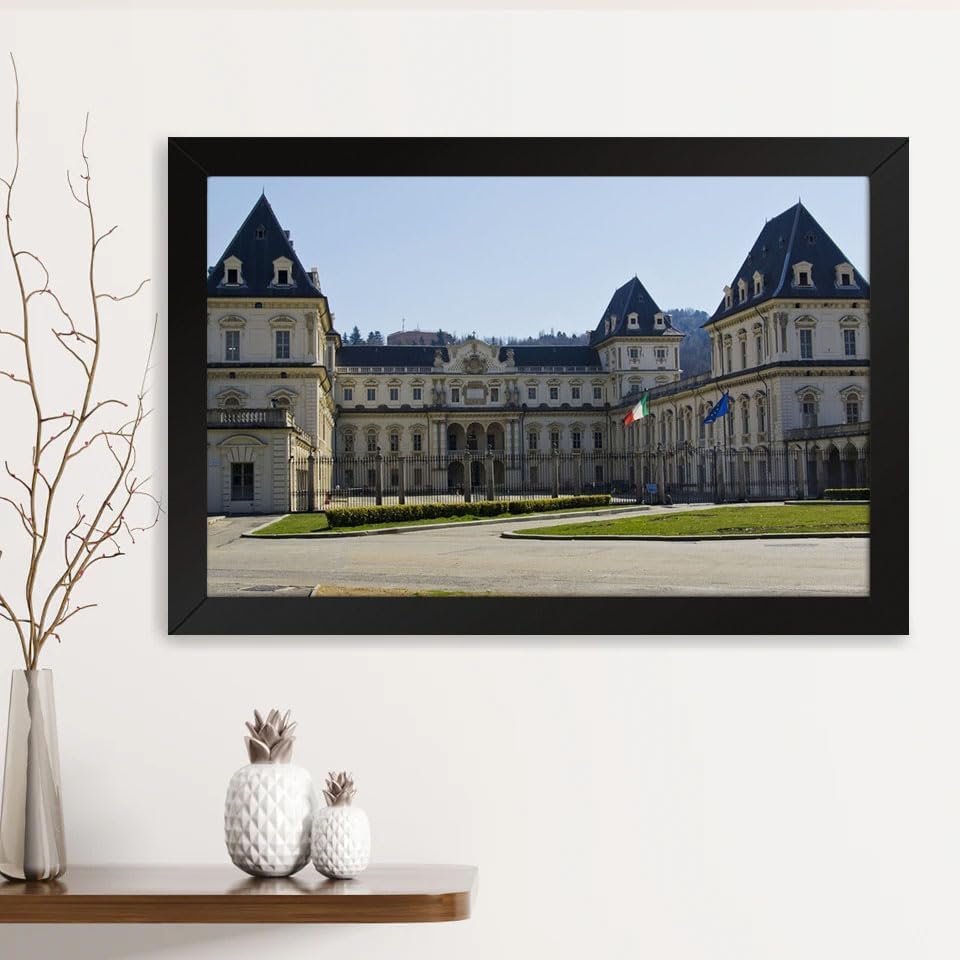 GADGETS WRAP Printed Photo Frame Matte Painting for Home Office Studio Living Room Decoration (14x11inch Black Framed) - Parco Del Valentino