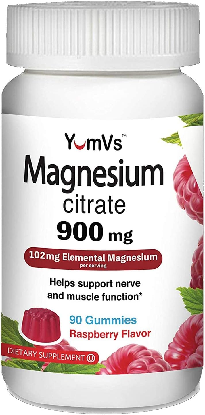 Magnesium Citrate Gummies by YumVs 900mg Magnesium