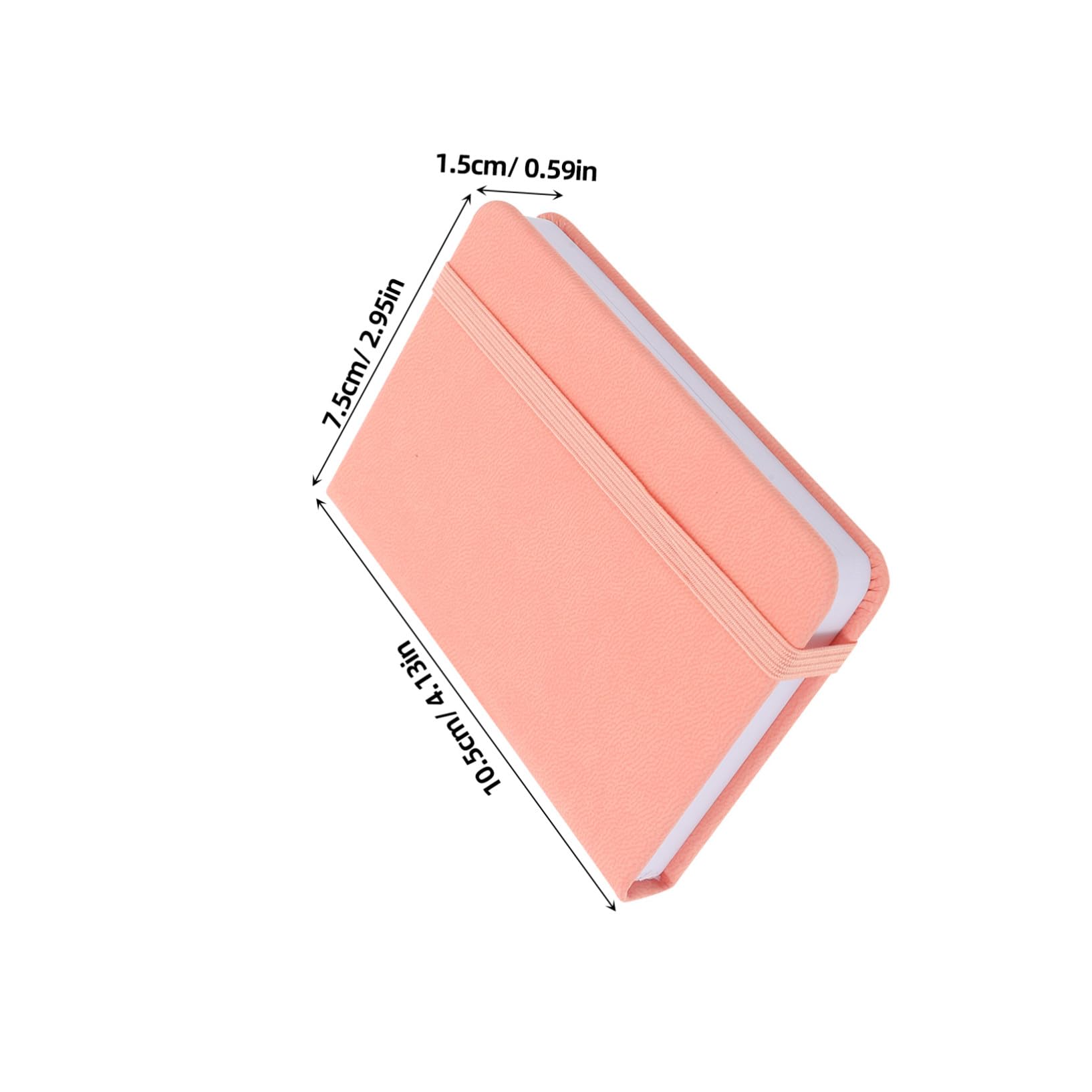 10 Pezzi Taccuino Tascabile in PU Rigida con Segnalibro Mini Notebook Portatile per Pianificazione Mensile e Diario Lavorativo Piccolo Blocco Note da Borsa