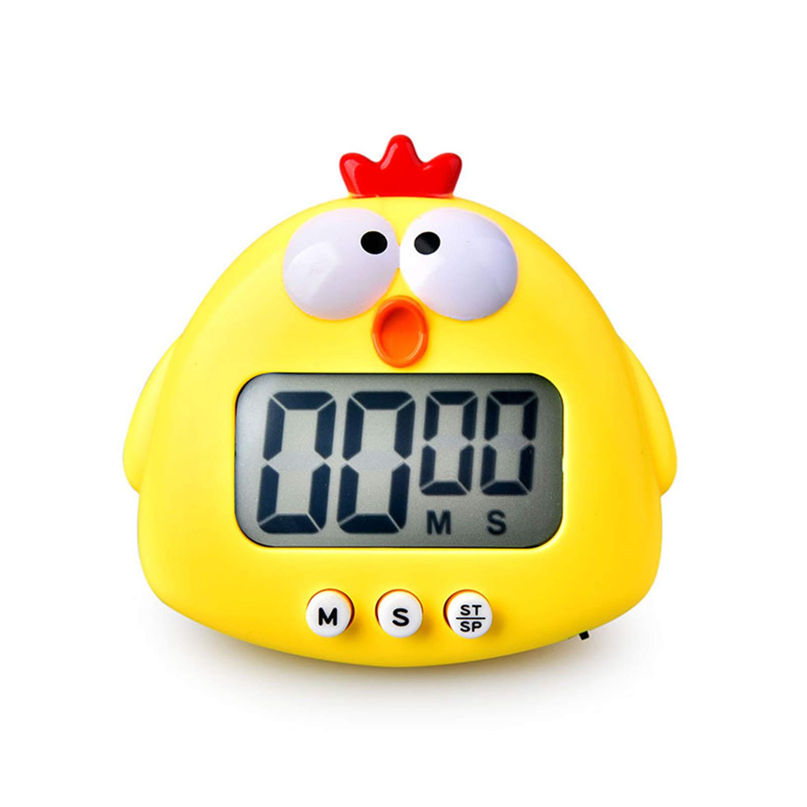 Gumei Cute Cartoon Chicken Pig Electronic Lcd Digital Countdown Kitchen Timer Cooking Baking Helper Reminder Tool - 1Xaaa Battery (Not Included)