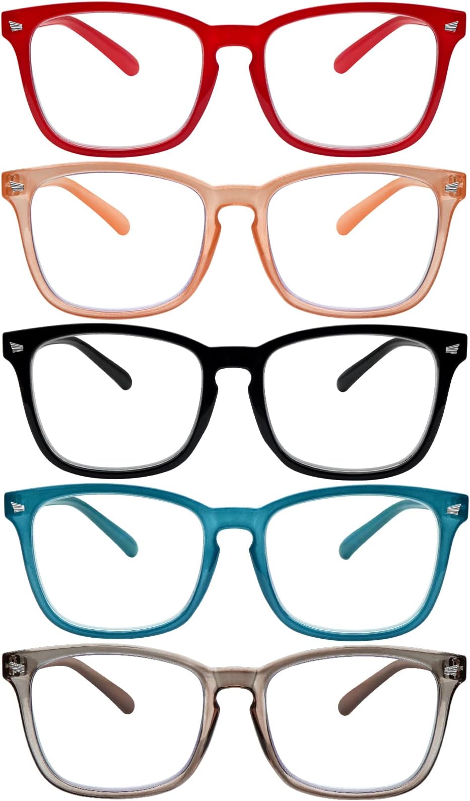 Gaoye 6 Pack Reading Glasses Men/Women, Eyeglasses, Blue - View #11
