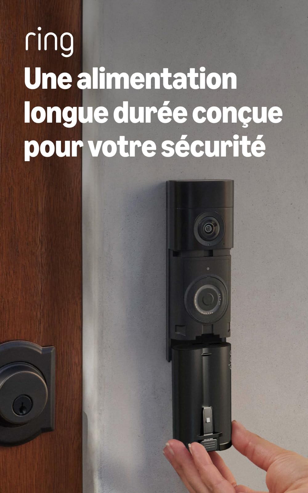 Ring Batterie rechargeable Ultra compatible avec : Battery Video Doorbell Plus (2e gén.), Battery Video Doorbell Pro (2e gén.)
