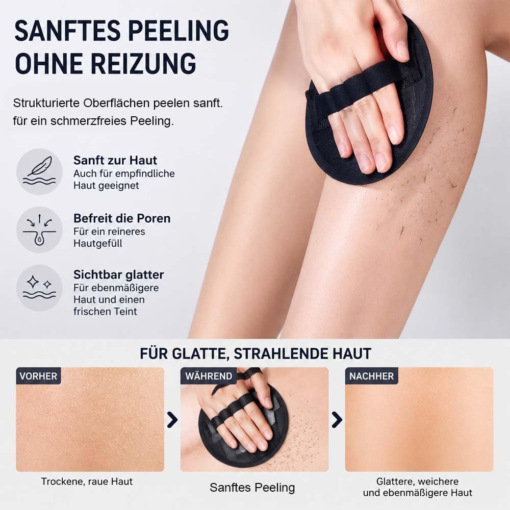Schmerzfreier Peelinghandschuh,Peelinghandschuh FüR Dusche Gummi,Tiefenreinigung,StrapazierfäHiges Gummi,Leicht AbzuspüLen,Wiederverwendbar,FüR Frauen Und MäNner (6 Stück-A)