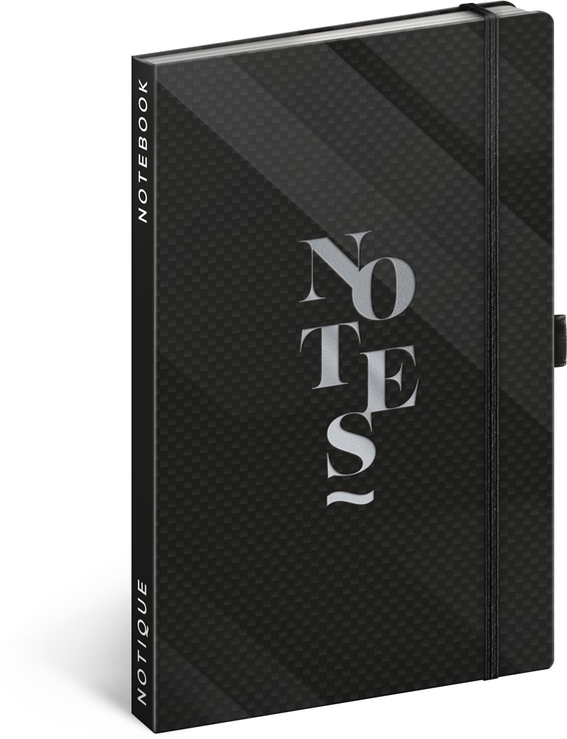 NOTIQUE Lined Notebook with Elastic Band, 13 x 21 cm, Approx. A5, Designer Hardcover Notebook, Notepad, Journal, Diary for Adults, Women (Elegant)
