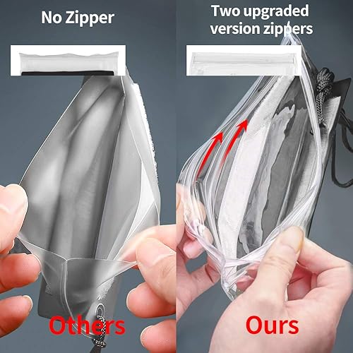 Miniatura 4 de EJIDOO Bolsa seca transparente impermeable  Bolsas impermeables para cámara y mapa de teléfono, ideal para kayak, canotaje, senderismo, deportes