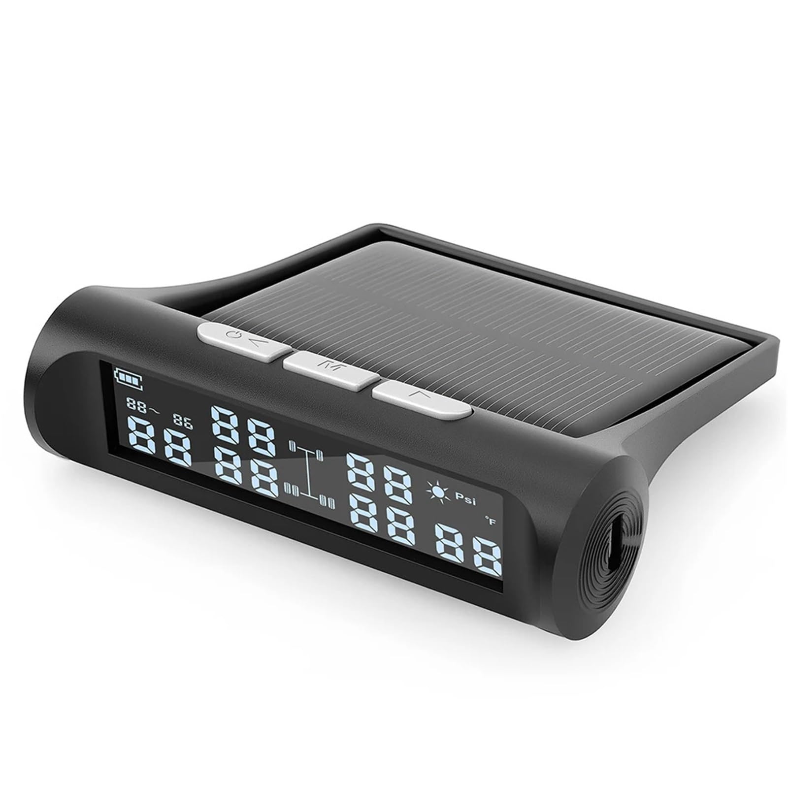 Allarme per Auto di Sensori Monitoraggio del Sistema di Allarme della Temperatura Tempo Reale della Pressione della | Sistema di monitoraggio della pressione dei pneumatici per camion a 6 ruote TPMS con 6 sensori esterni