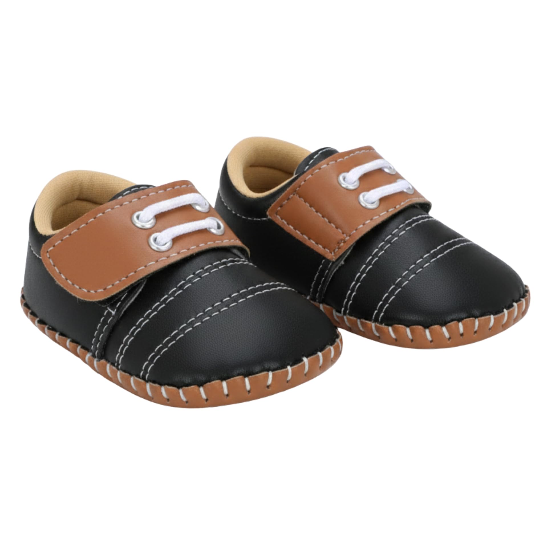 Party Shoes for Baby Boys (6-12 Months) | Lightweight & Flexible Shoes with Velcro Closure | Soft, Comfortable and Breathable Cotton Material | Premium Look Perfect for Parties, Weddings, Birthdays, Photoshoots, Special Occasions