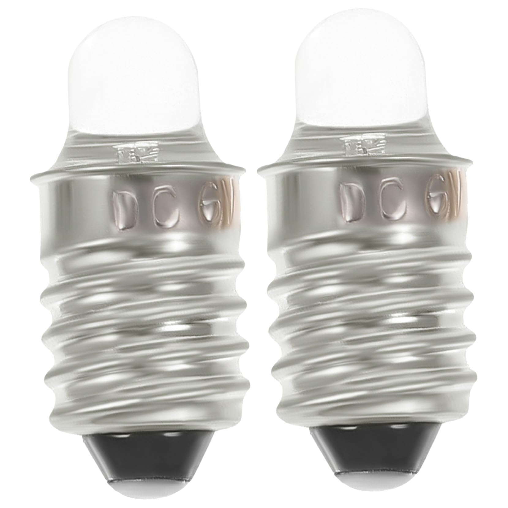 NOLITOY Lampadina LED Torcia Attacco a Vite Mini 6V Confezione da 2 Pezzi