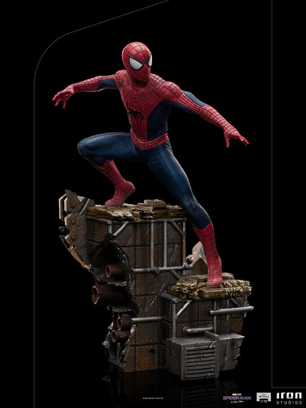 iron studios スパイダーマンNWH Amazon.com: Iron Studios Spider-Man No Way Home 1/10 Scale