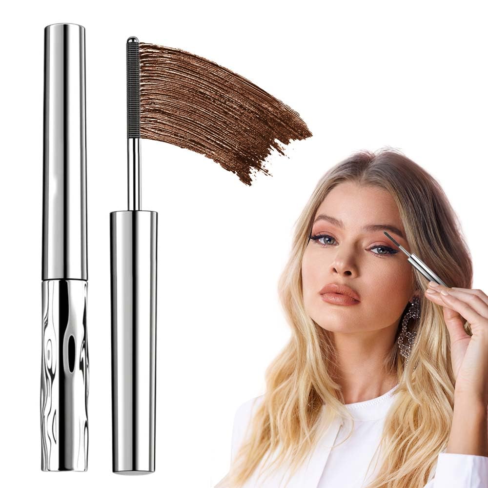 Metal Wand Mascara Waterproof, Steel Tube Eyelash Primer Tubular Mascara, Lash Extensions Tubing Mascara Primer Long Lasting, Eyes Makeup Smudge-Proof Separated Lashes Natural Length (Black)