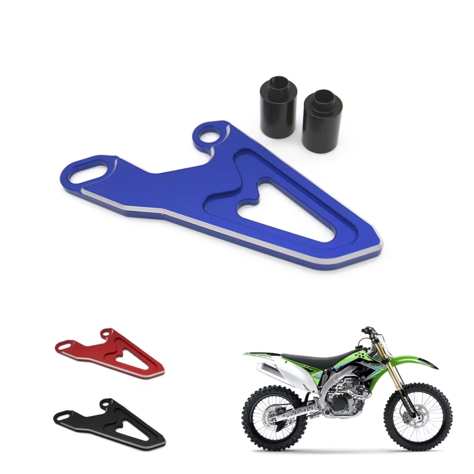 Motocicletta del motore della copertura pignone per KX125 per KX250 Coperchio pignone moto | Protegge efficacemente la catena da sabbia, sassi, pioggia e detriti.(Blue)