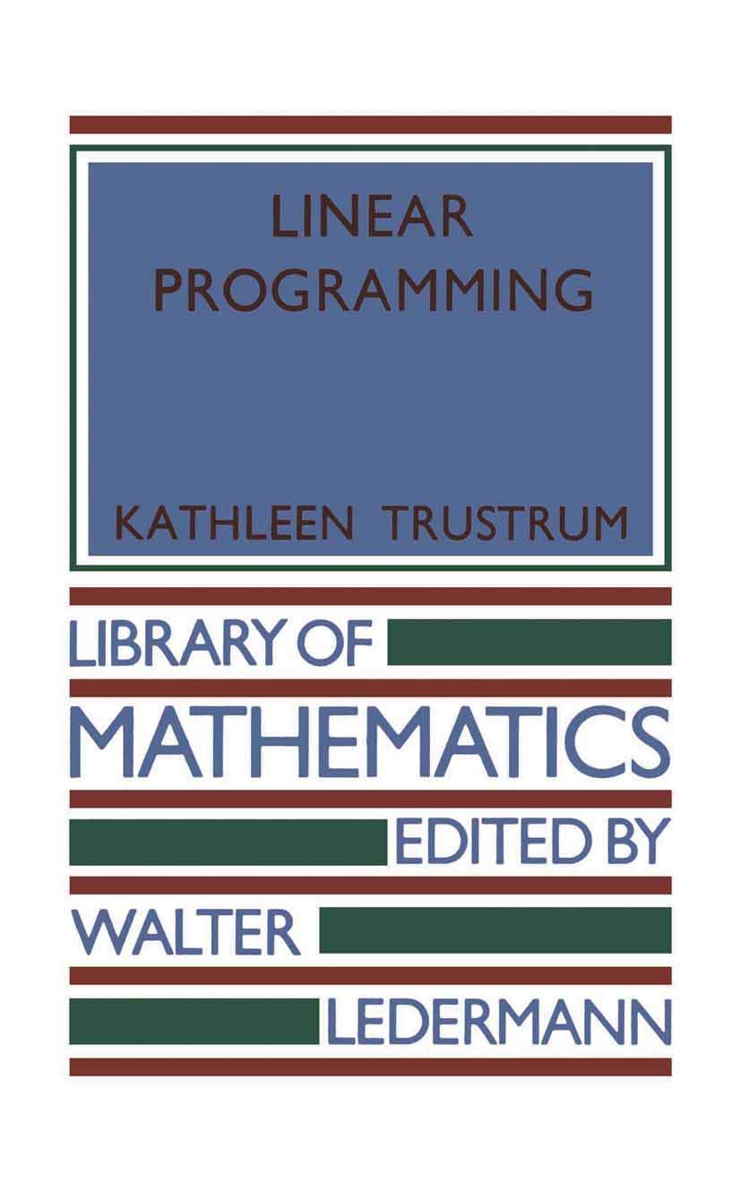 Amazon.in: Buy Linear Programming (Library of Mathematics) Book Online ...