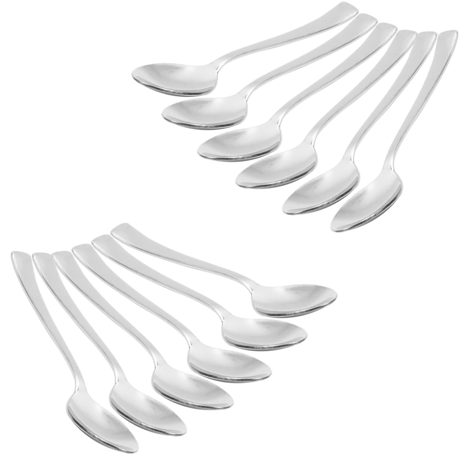 Sorabh DS Stainless Steel Desert Spoon Plain 12 Pcs