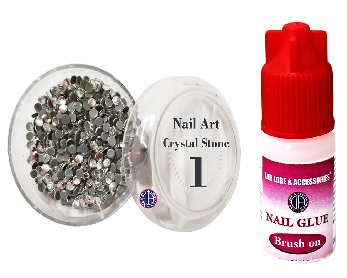 Rhinestones Decorations Flat Back for Nails Rainbow Big Crystal Stone Silver No-1 With Small glue-image-27