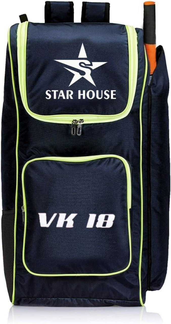 Star House MS Dhoni Best Cricket Kit Bag with Attractive Design Bag Single bat Pocket for Cricketer