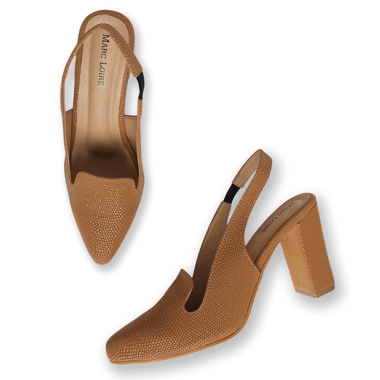 Marc Loire Womens Fashion Textured Block Heel Pump Shoes for Party and Formal Occasions. (Beige I, Numeric_4) (B09XB7BT7G) Amazon Price History, Amazon Price Tracker