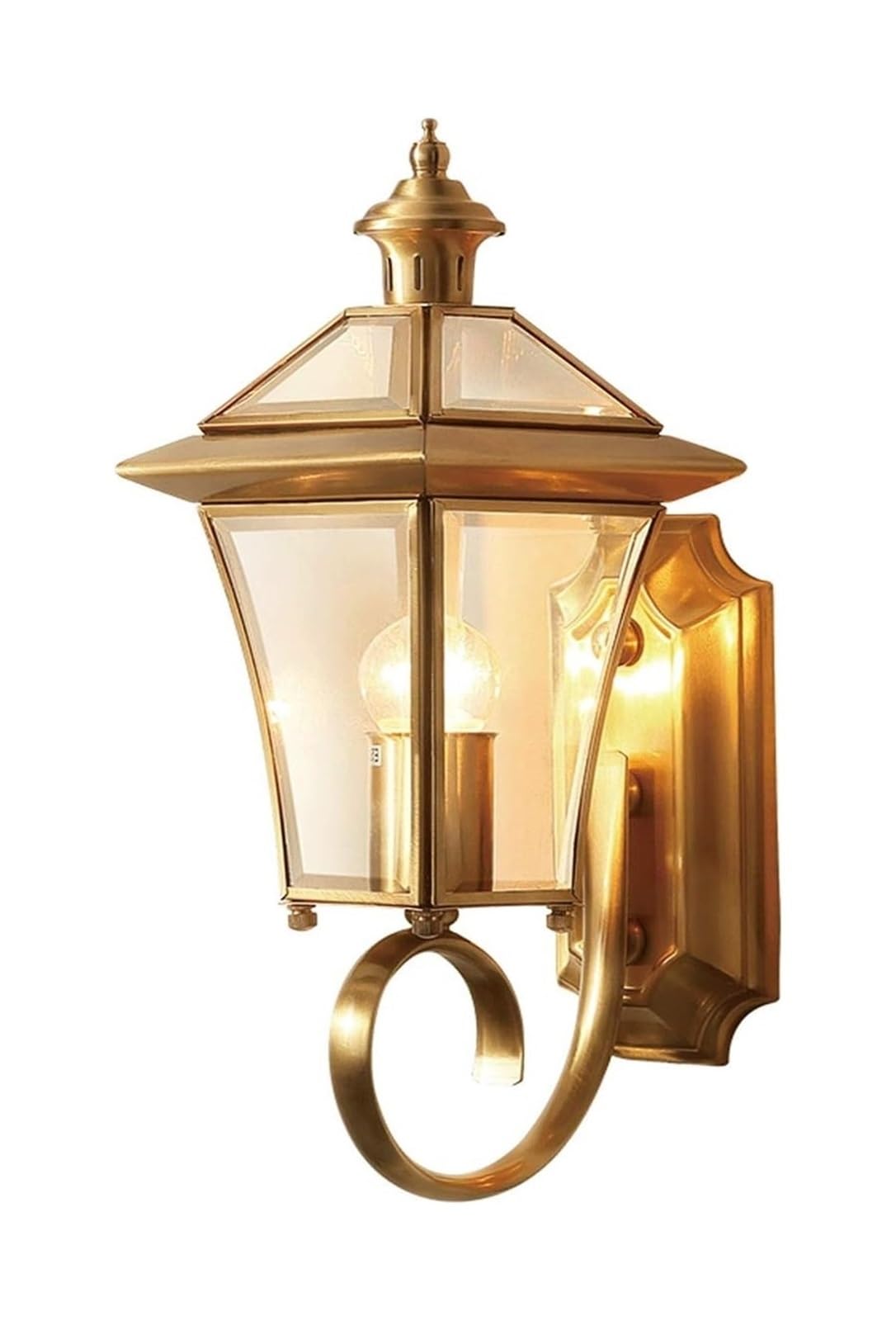 JKJZSALJ Retro Copper Wall Lamp Modern Waterproof Wall Lamp Wall Sconce Lighting Fixture Lamps Waterproof Outdoor Light, Modern