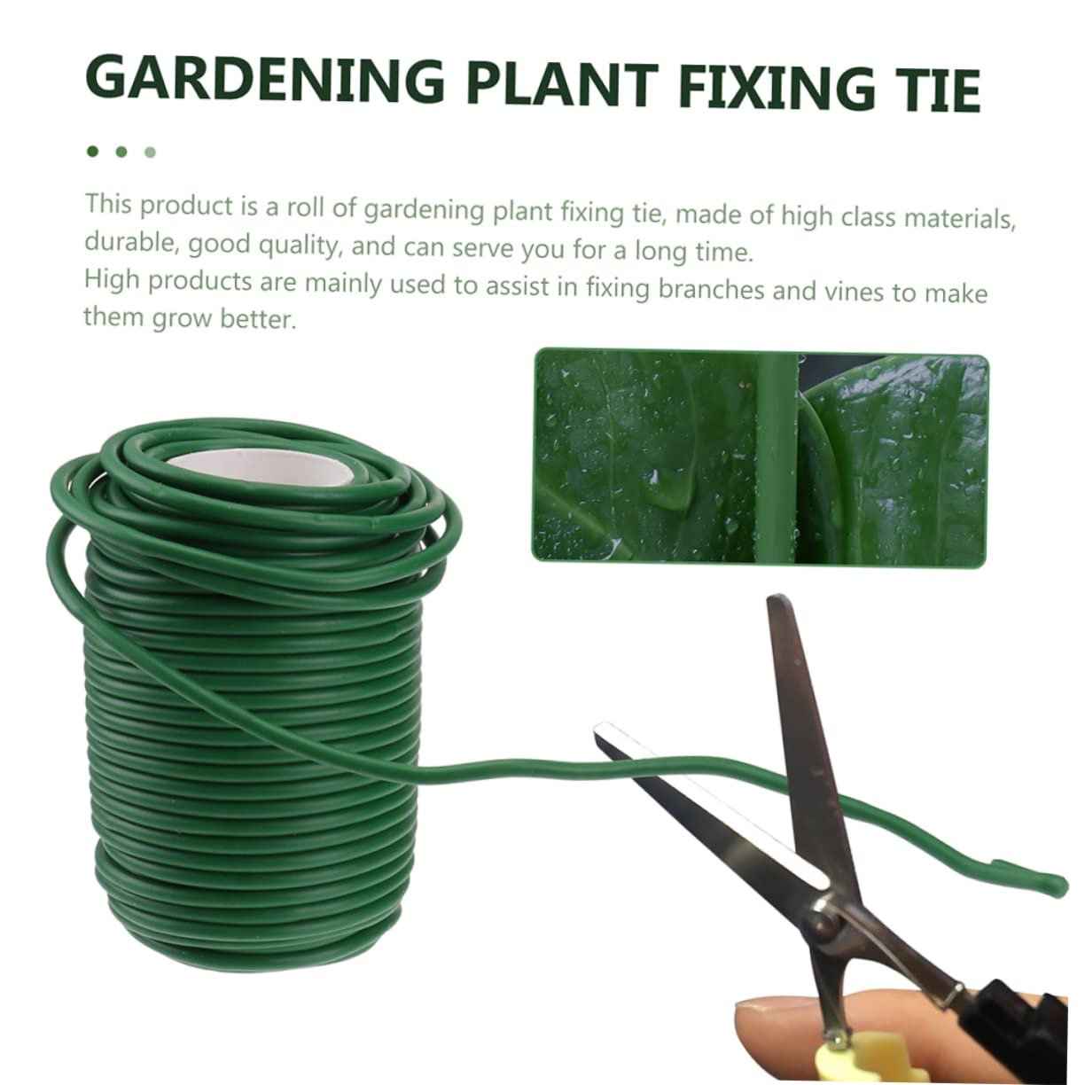 2 Rollen Pflanzenbinder Gartendrahtbinder 3,5mm x 20m Flexibel Wiederverwendbar Hautfreundlich Für Gartenpflanzen Kletterpflanzen Befestigungsband