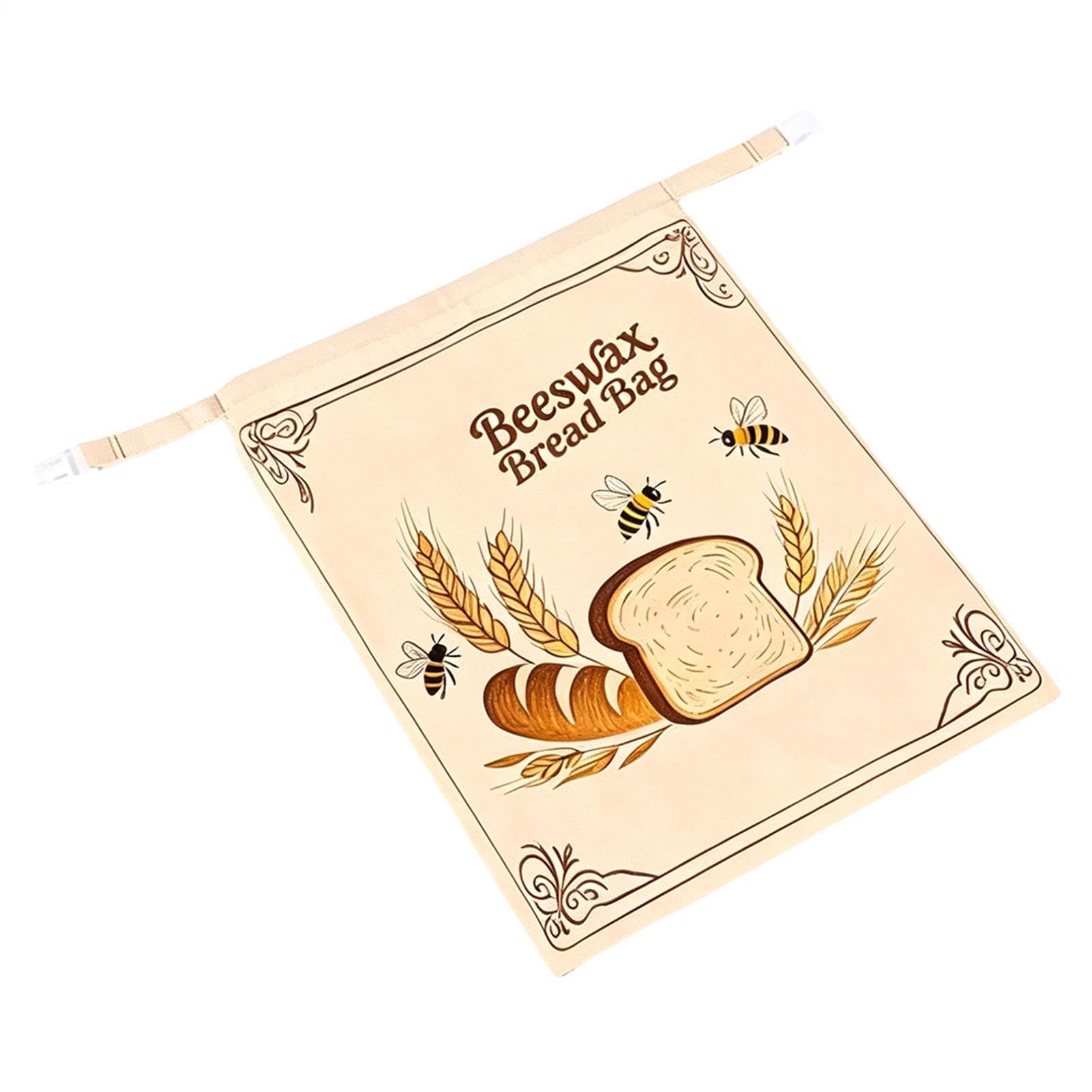 Bolsa de pan de cera de abeja premium de 43 x 33 cm para repostería fina