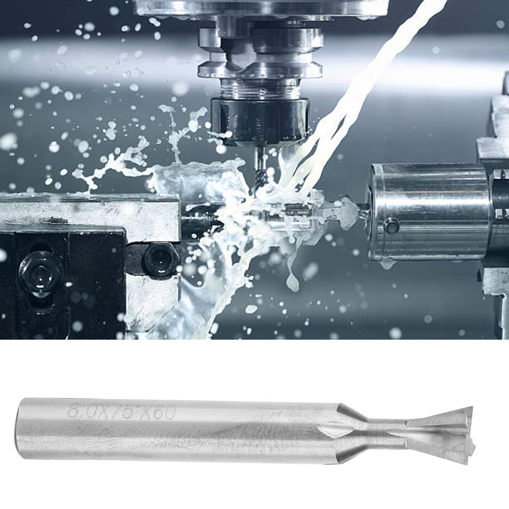 Fresa A Coda Di Rondine In Acciaio Tungsteno - D8xL60x75° Per Lavorazione Legno E Metalli - Foto 8