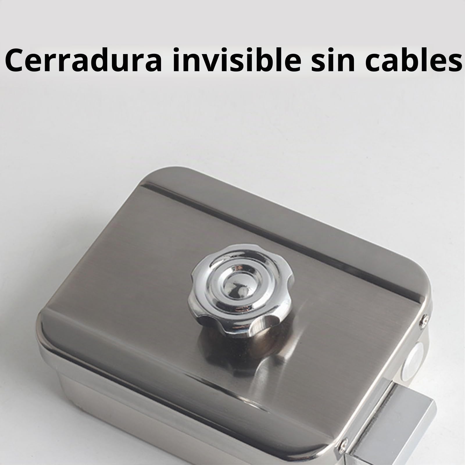 Cerradura Electrónica Inteligente Invisible de Puerta de Seguridad con Control Remoto, Negro
