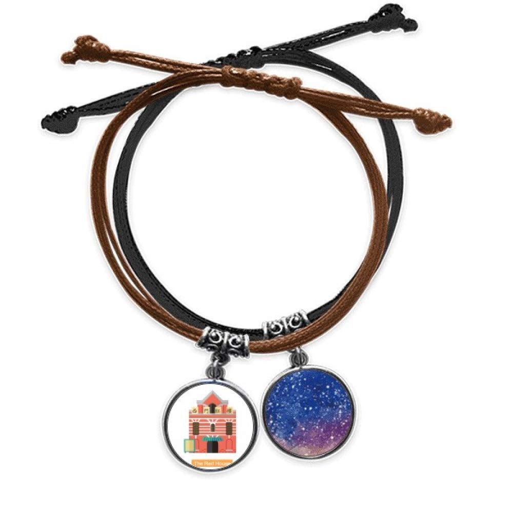 Pulsera de cuerda de Taiwán cadena de cuero mano accesorio de la Casa Roja 3