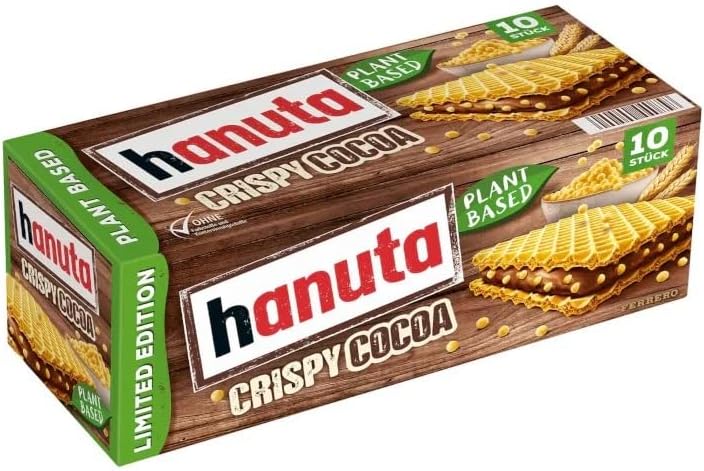 Hanutas Crispy Cocoa Wafer Sandwich With Cream Filling 220gm (Limited Edition)