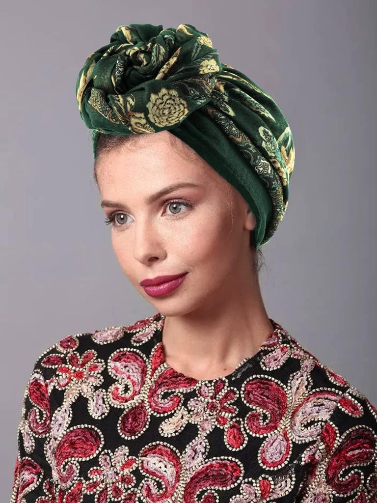 GERINLY Lightweight Scarves Fashion Flowers Print Women Cotton Wrap Scarf Head Shawl Winter Gift - Image 5