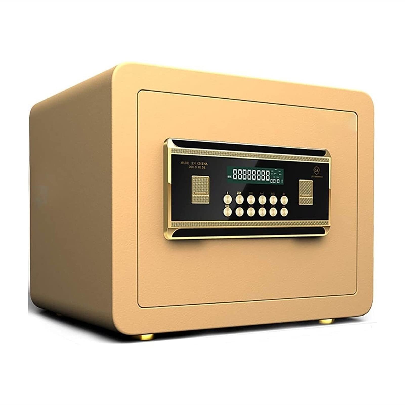 Caja Fuerte de Alta Seguridad para el hogar pequeña, 25cm, contraseña de Huella Digital para Oficina, Caja Fuerte antirrobo Totalmente de Acero, Mini Caja de Seguridad Invisible