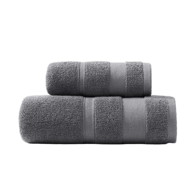 Juego de toallas de algodón blanco pack de 3 con toalla de baño grande de 70x140